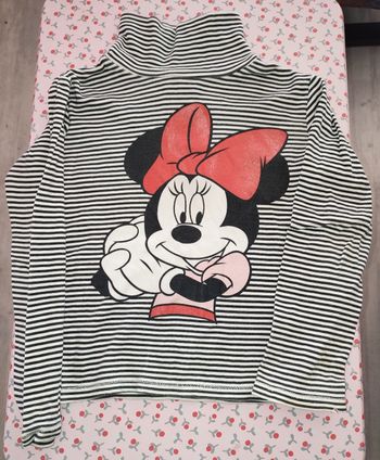 Haut manches longues à col haut fille 5-6 ans / Minnie - Disney