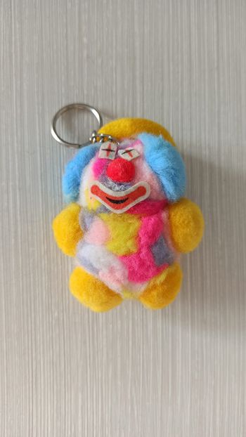 🌈 Porte-clés multicolore clown vintage 🌈