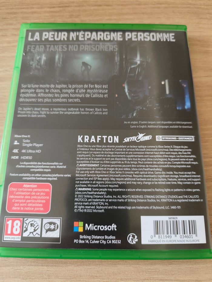 Callisto protocole Day one édition Xbox - photo numéro 3