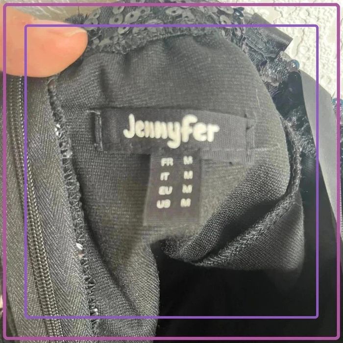 Robe avec sequins , Jennyfer, taille M voile et tissus - photo numéro 5
