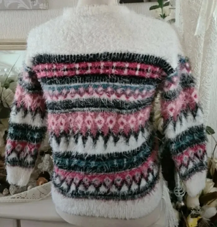 Pull crème &multicolore Pépé Jeans Taille XS - photo numéro 4