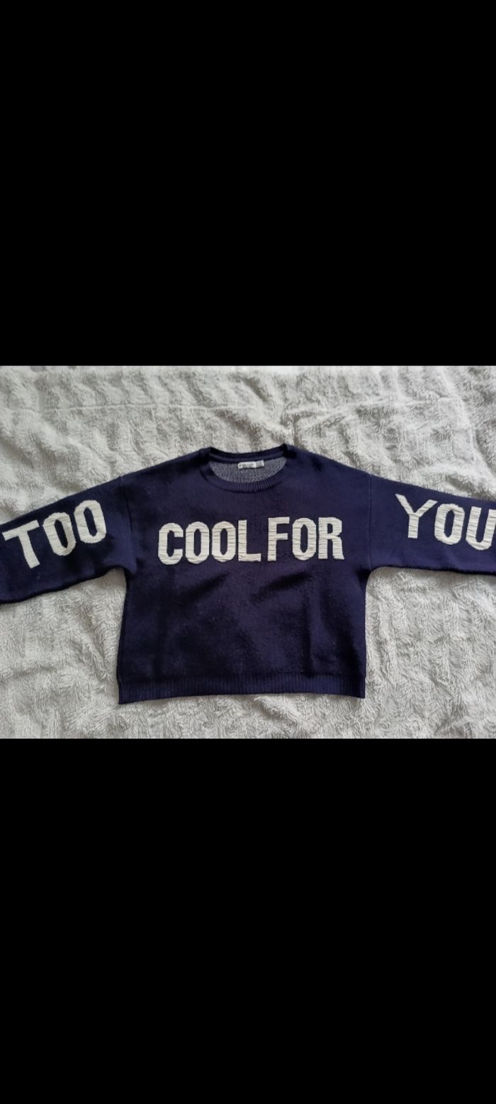 Pull Bershka S " too cool for your" - photo numéro 2