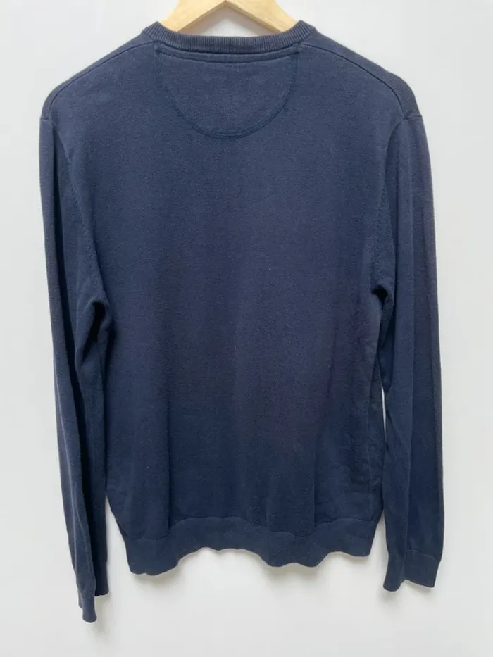 Eden Park navy blue V neck pullover Mens M - photo numéro 4
