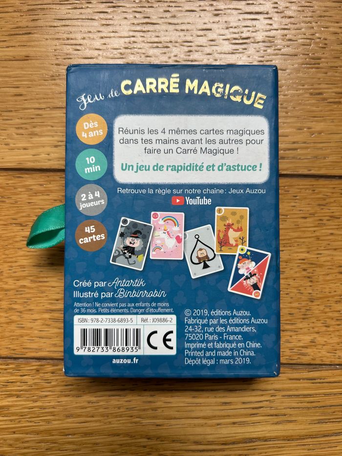 Jeu de cartes Carré Magique - photo numéro 2