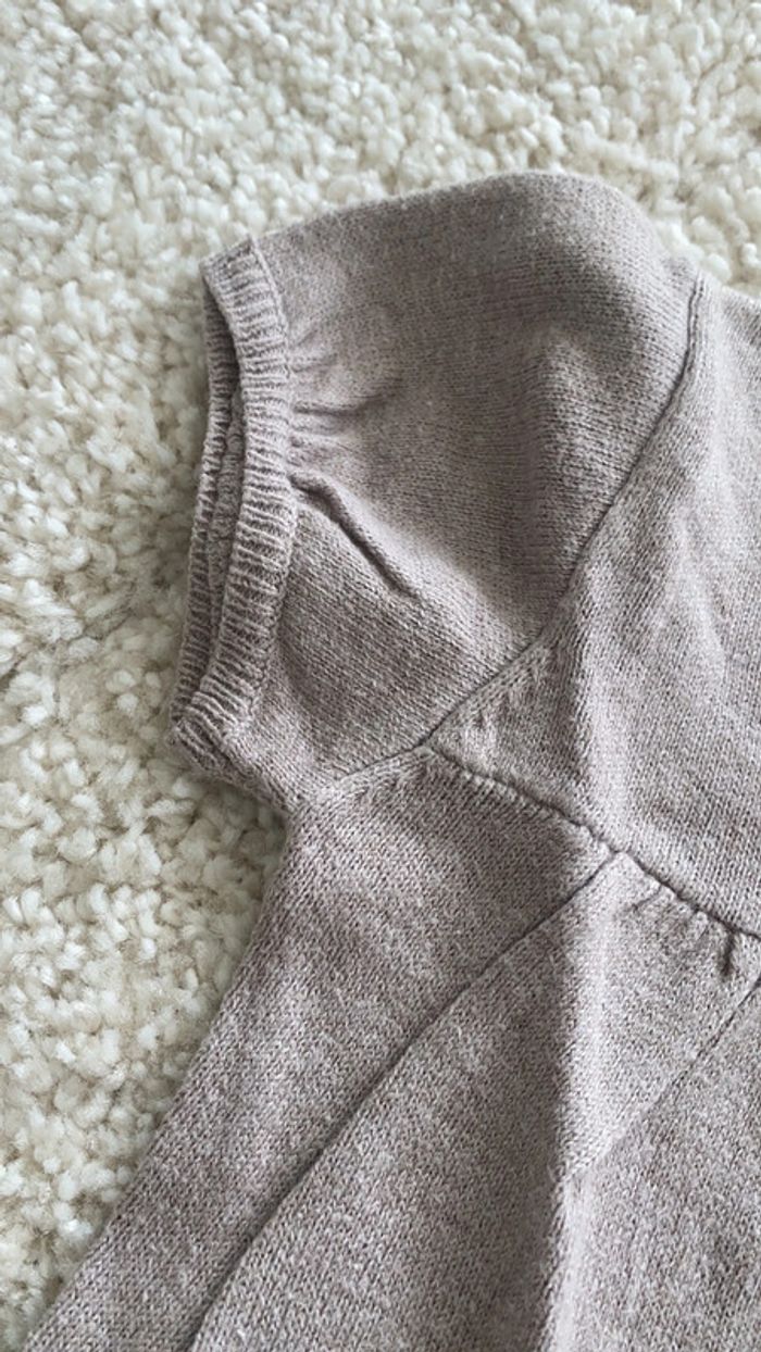 Robe obaibi taupe en laine fine 18 mois - photo numéro 3