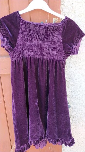 Jolie robe velours 5/6 ans