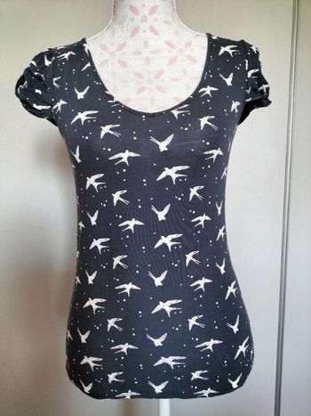 Tee-shirt femme imprimé oiseaux