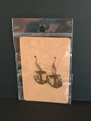 Boucles d'oreilles ancre