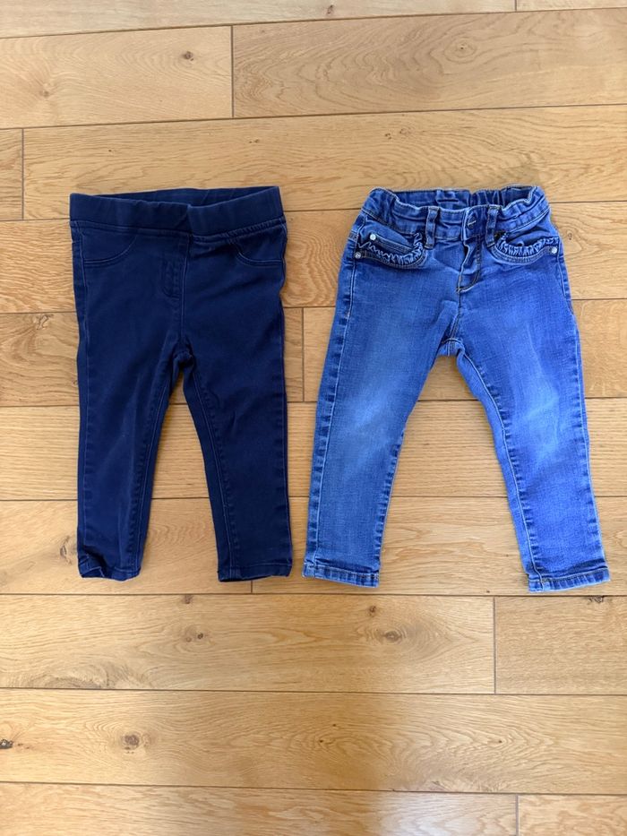 Lot jean petite fille