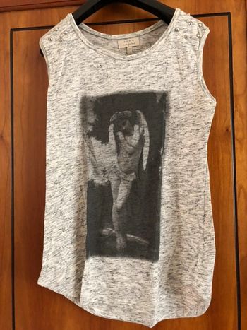 Débardeur gris Zara 38