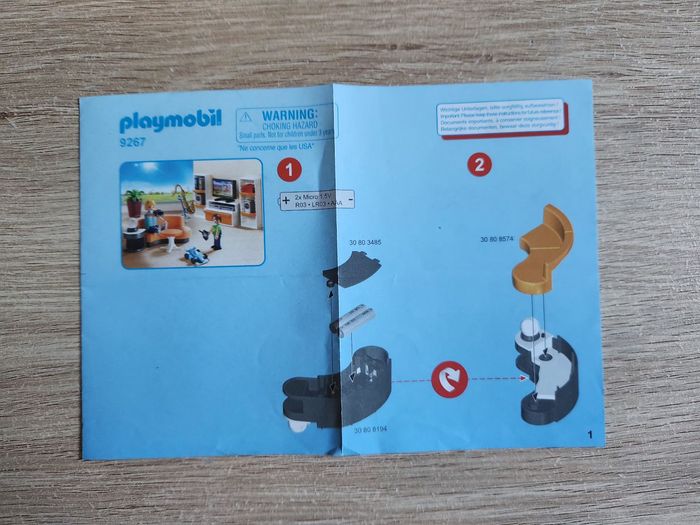 Playmobil 9267 – Salon équipé ✨ Boîte & notice - photo numéro 6