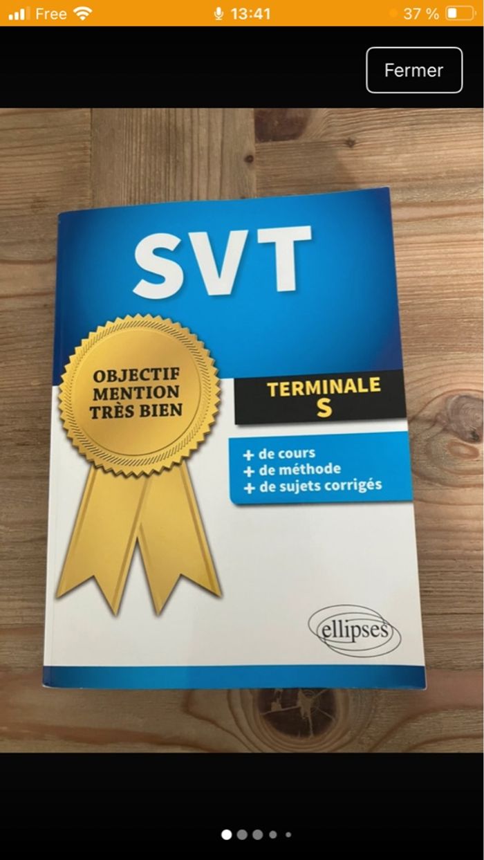 Spécialité SVT terminale Ellipses