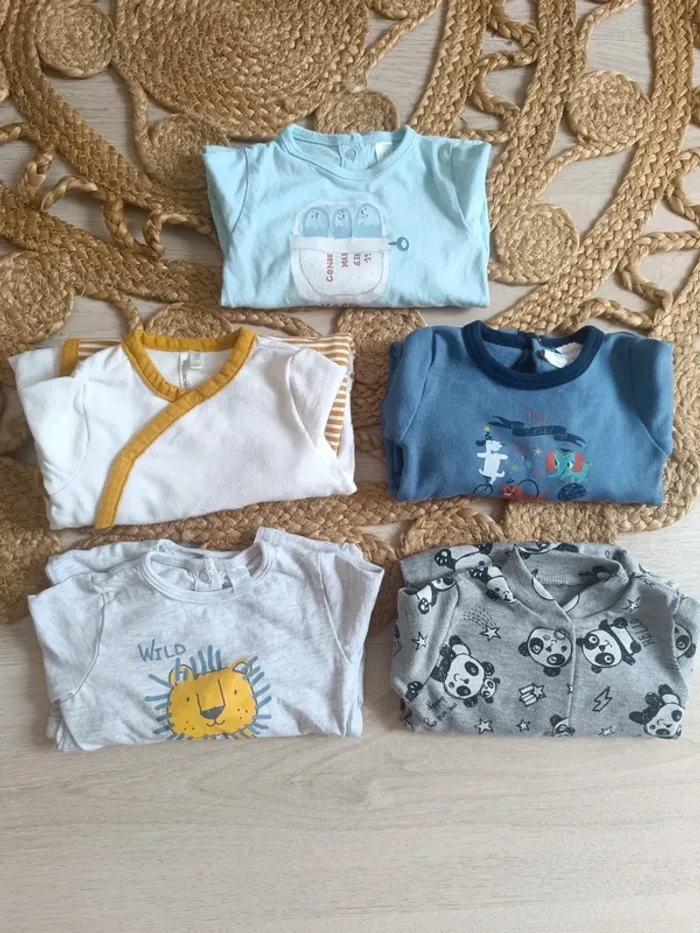 Lot de 5 pyjama coton 3 mois - photo numéro 4