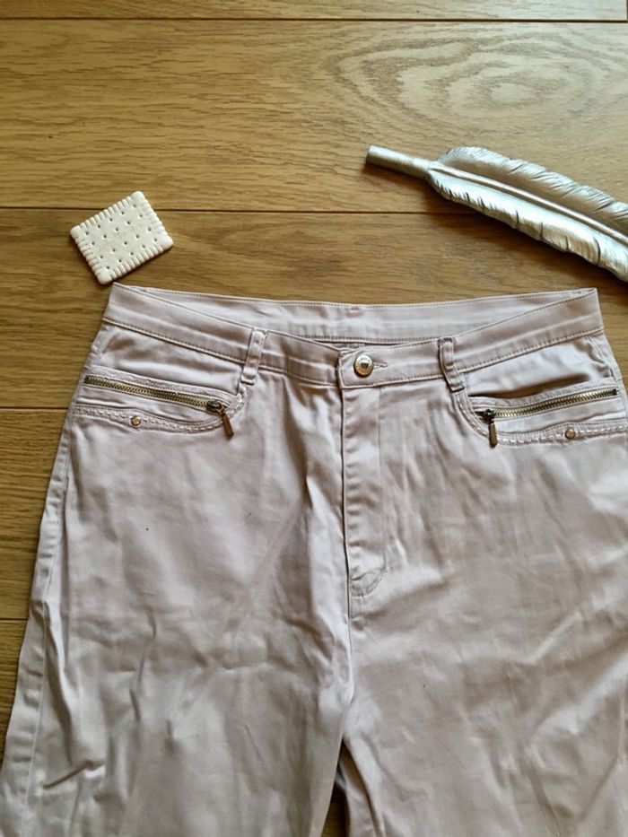 Pantacourt rose pâle taille 3 - photo numéro 4