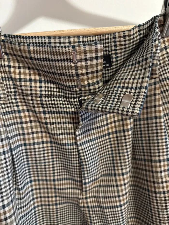 Pantalon ajusté Zara carreau - photo numéro 3