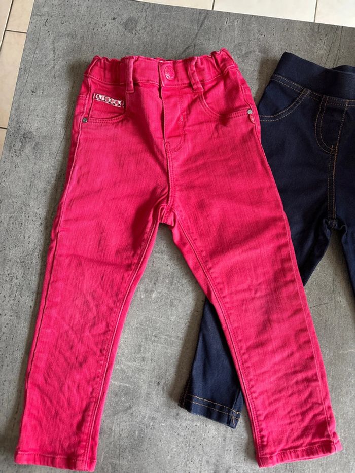Lot de 2 pantalons 86cm - photo numéro 2