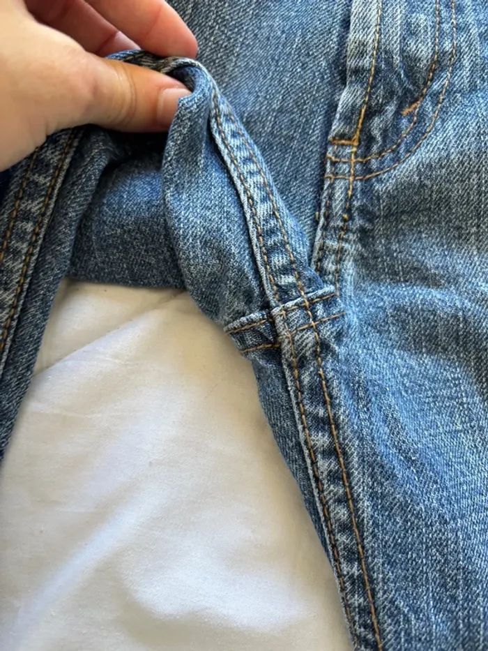 Jean levi’s 550 relaxed large droit straight  7/8 eme bleu y2k 00s XS/34 ou 14 ans rare US - photo numéro 6
