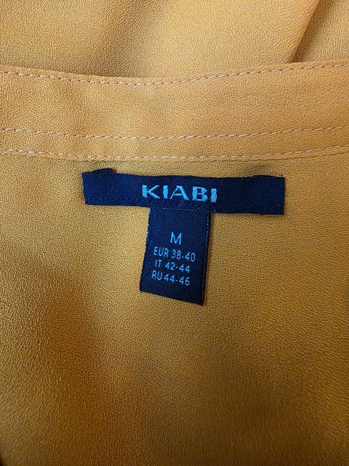 Blouse Kiabi couleur jaune moutarde Taille 38 - photo numéro 3
