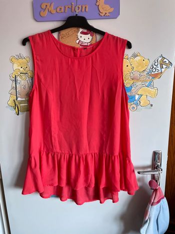 Blouse rose, taille 36/38.