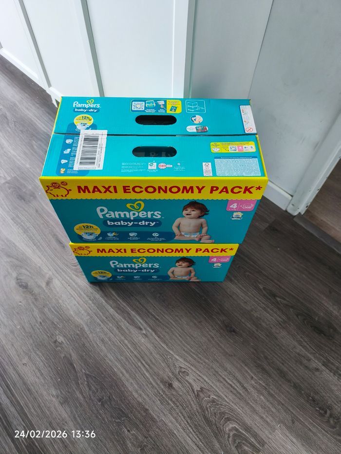 2 cartons Pampers Taille 4 - photo numéro 3