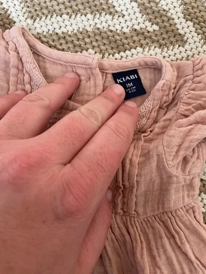 Ensemble robe culotte 1 mois fille - photo numéro 3