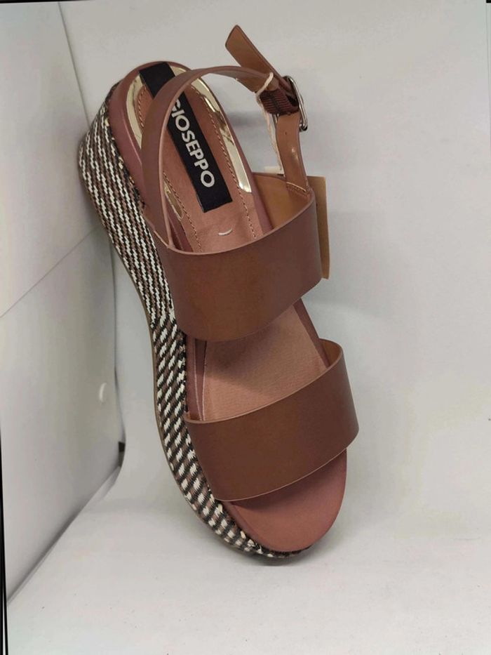 Sandales et nu-pieds Espadrilles Gioseppo 48567 Marron - photo numéro 12