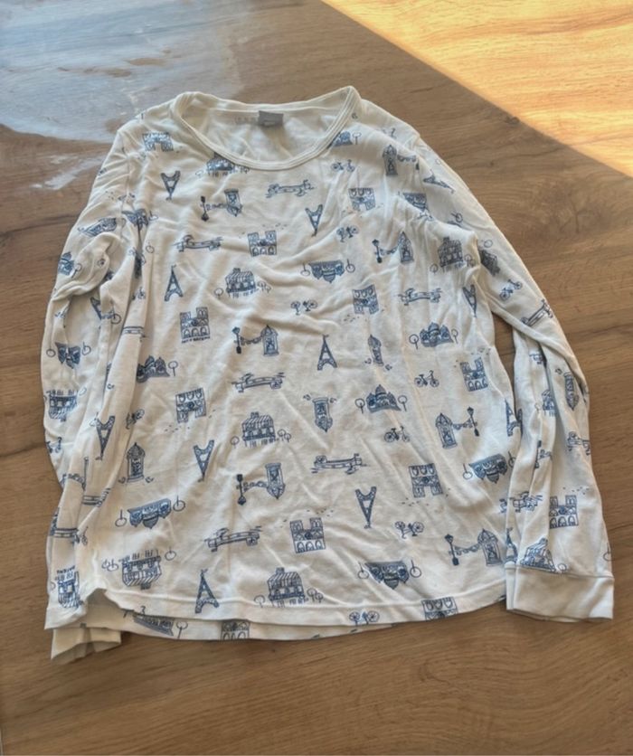 Haut de pyjama petit bateau 12 ans excellent etat