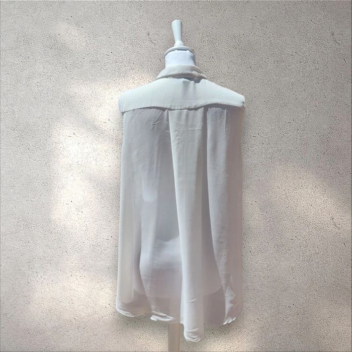 Chemise fluide transparente sans manche 44-46 - photo numéro 3