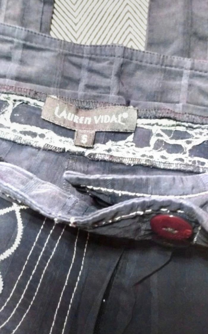 Pantalon Lauren Vidal femme  taille S gris - photo numéro 4