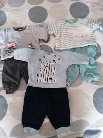 3 ensembles garçon 1 mois 