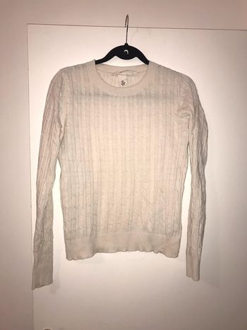 Pull matelassé blanc h&m taille xs