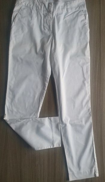 Pantalon blanc 7/8 gemo 38
