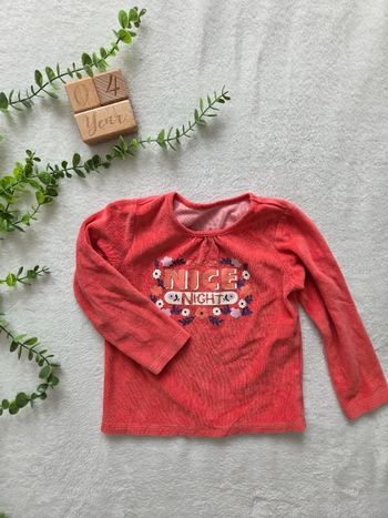 Haut de pyjama velours