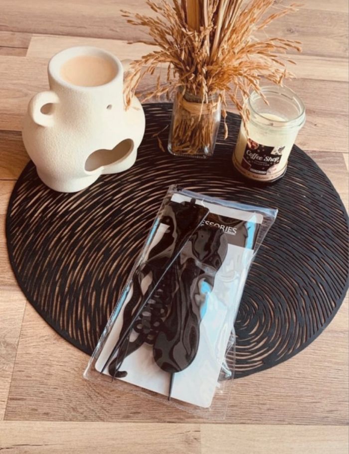 Lot de 6 accessoires cheveux pour tresse, chignon et queue de cheval noir - Sans marque