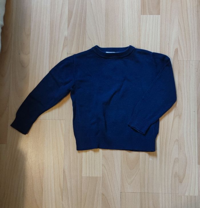 Pull marine bébé 3 ans garçon col rond