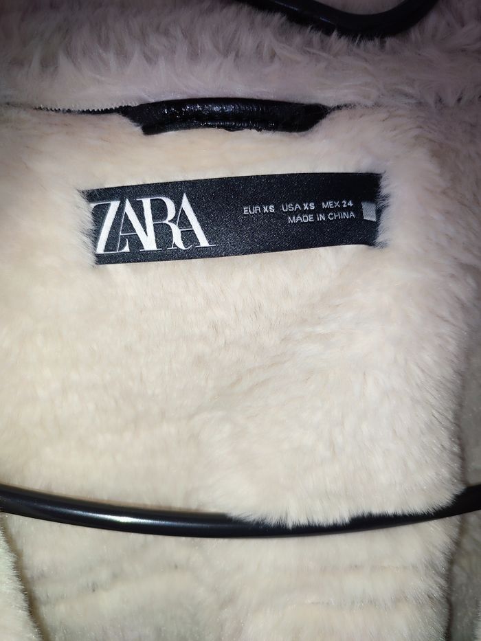 Blouson aviateur fourré, simili cuir, mi long - photo numéro 3