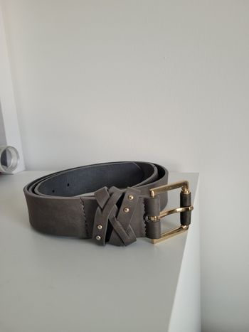 Ceinture marron effet cuir