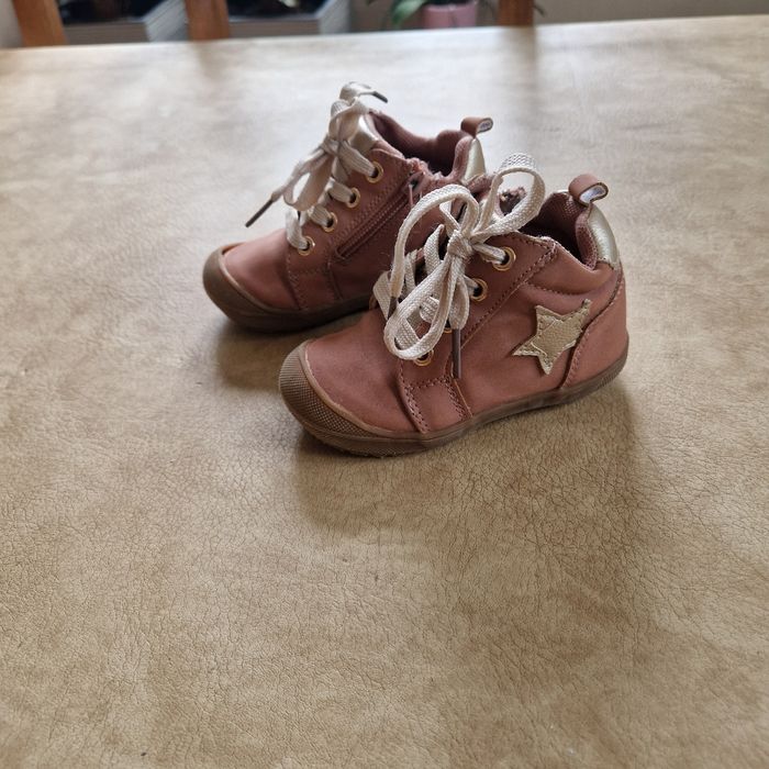 T21 bottines rosé et doré