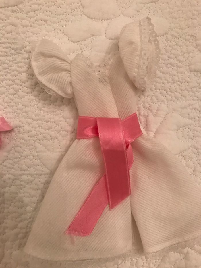 Robe poupée Barbie Blanche et Rose - photo numéro 4