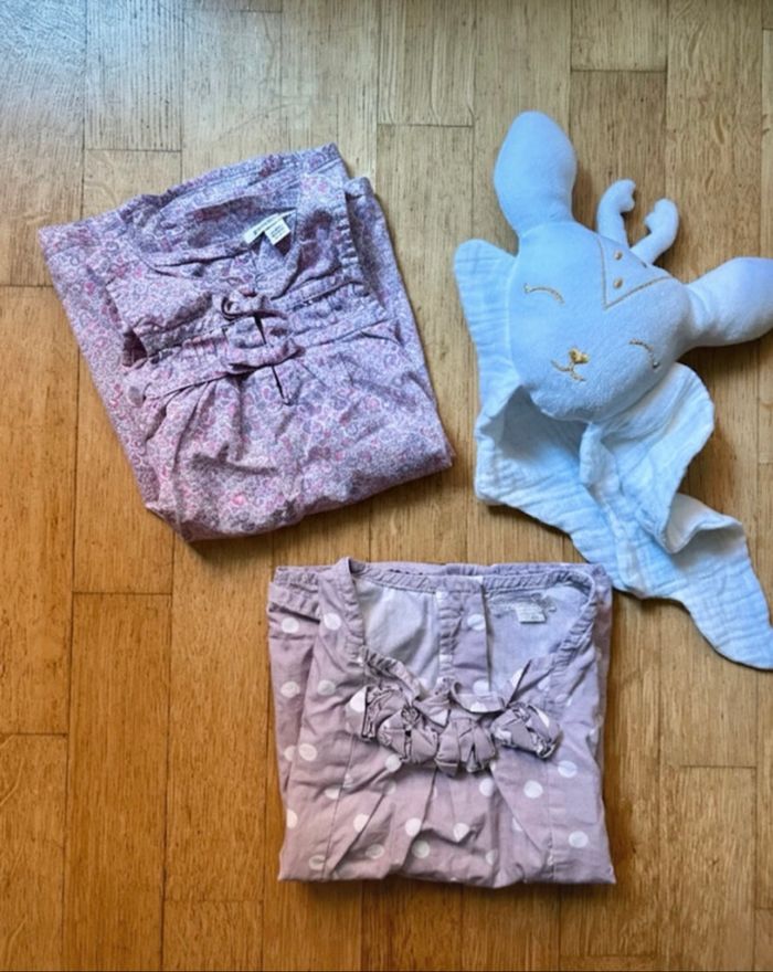 Lot de 2 Robes Bébé Grain de Blé - Taille 6 mois - photo numéro 7