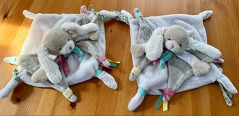 Lot de 2 doudous « Doudou et Compagnie »