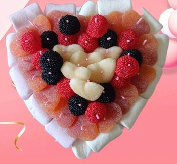 Gâteau de bonbons cœur