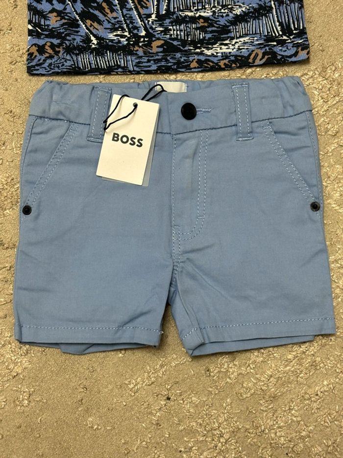 Prix FERME Lot vêtements t-shirt et short pour bébé garçon 6 mois BOSS - photo numéro 2