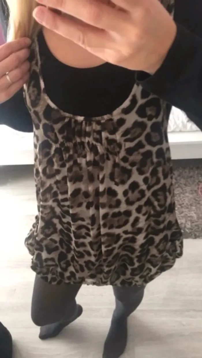 Robe tunique Léopard Promod - photo numéro 2