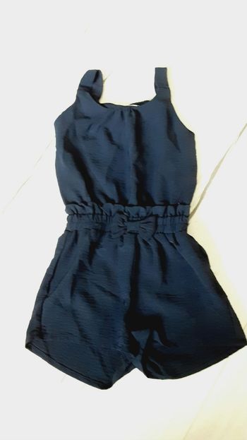 Vêtement fille combinaison courte short combishort bleu marine Gémo 6 ans