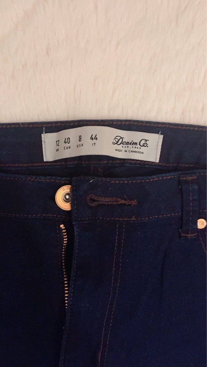 Pantalon jean slim bleu marine - photo numéro 3