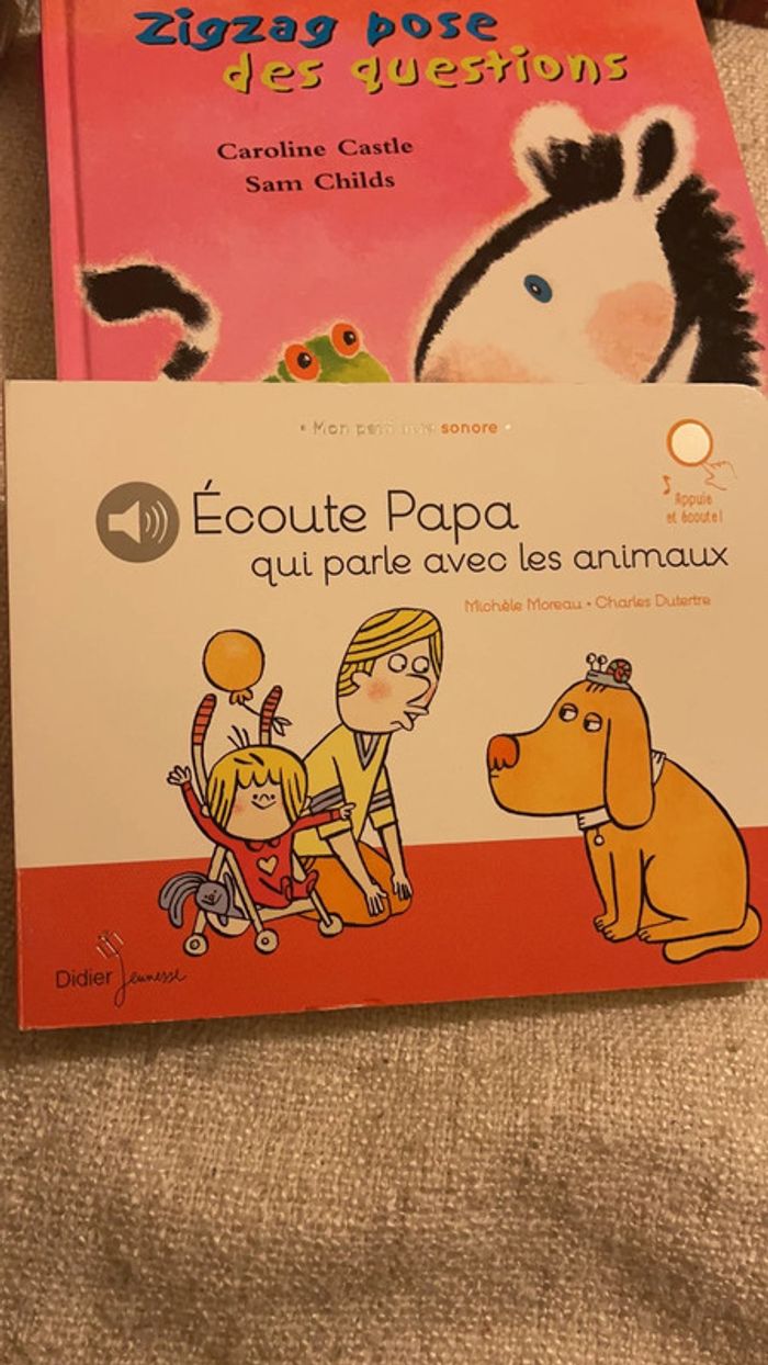 Livres lot enfant écoute papa qui parle avec les animaux - photo numéro 2