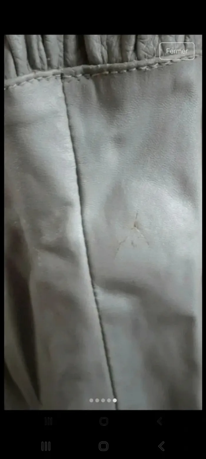 Veste en cuir vintage - photo numéro 5