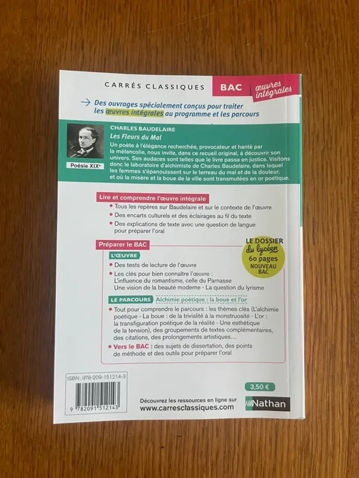 Livre les fleurs du mal - photo numéro 2