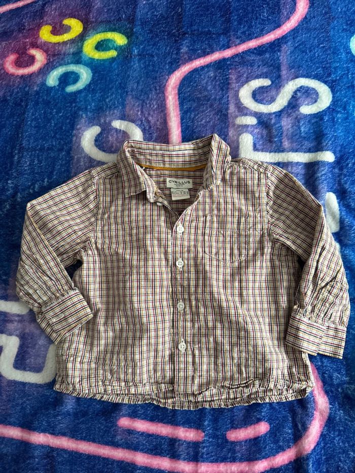 Magnifique chemise cyrillus 12 mois